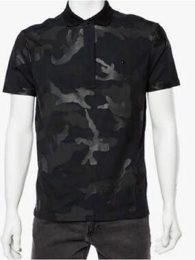Valentino Garavani Men's
Rockstud Camoflauge Relaxed Fit Polo
Shirt Black Sz XS